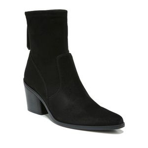 Naturalizer Ella Black Suede Ankle Boots Booties